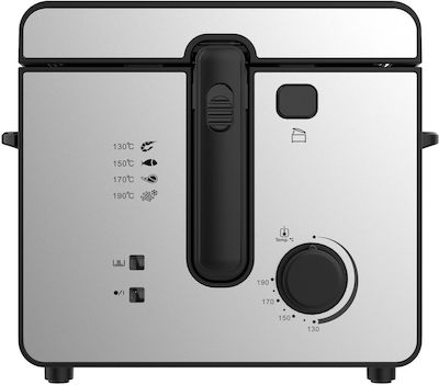 Φριτέζα CDF-2516SB Air Fryer 2.5lt Ασημί , Crown